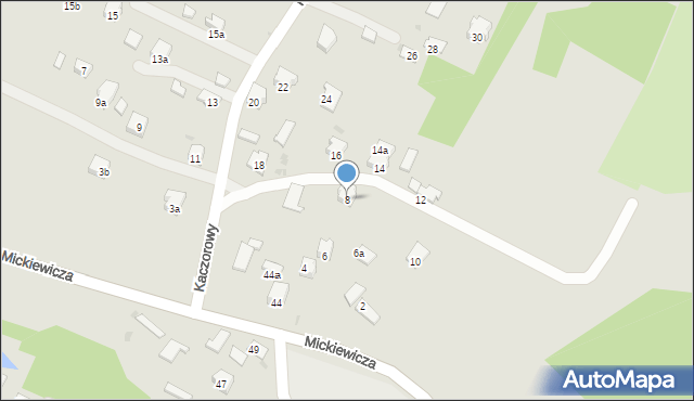 Jasło, Kaczorowy, 8, mapa Jasła