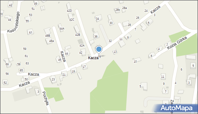 Jawiszowice, Kacza, 15, mapa Jawiszowice