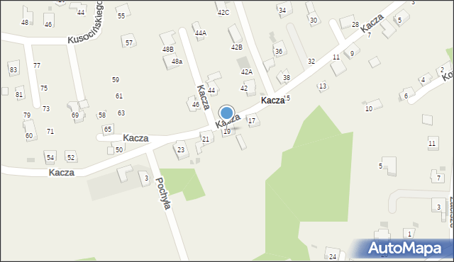 Jawiszowice, Kacza, 19, mapa Jawiszowice