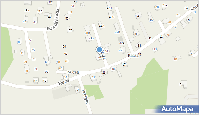Jawiszowice, Kacza, 46, mapa Jawiszowice