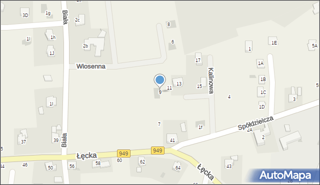 Jawiszowice, Kalinowa, 9, mapa Jawiszowice