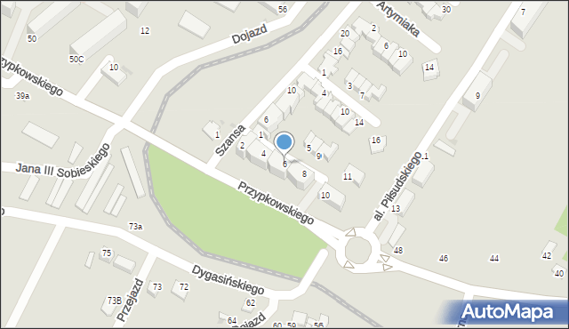 Jędrzejów, Karczewskiego Jana, dr., 6, mapa Jędrzejów