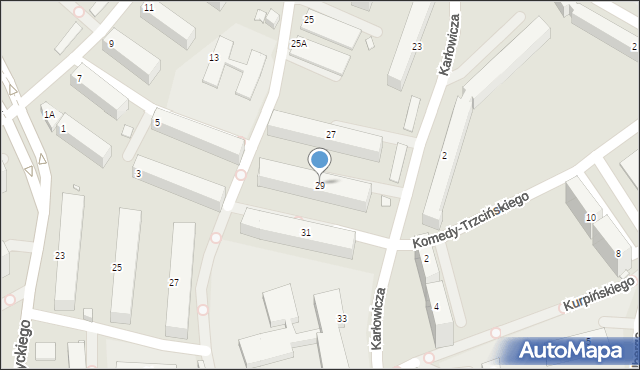 Jelenia Góra, Karłowicza Mieczysława, 29, mapa Jelenia Góra