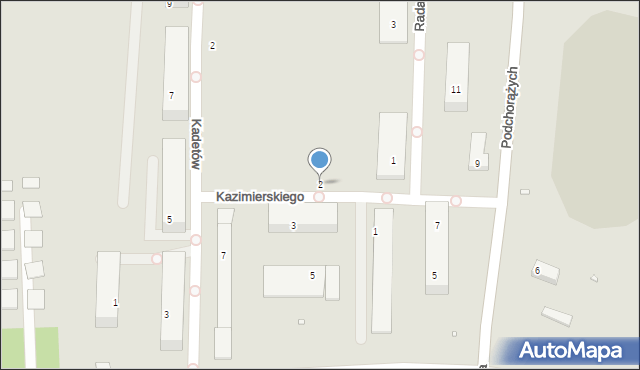 Jelenia Góra, Kazimierskiego Wacława, płk., 2, mapa Jelenia Góra