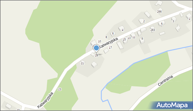 Jerzmanowice, Kalwaryjska, 19, mapa Jerzmanowice