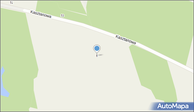 Jeżewice, Kasztanowa, 6, mapa Jeżewice