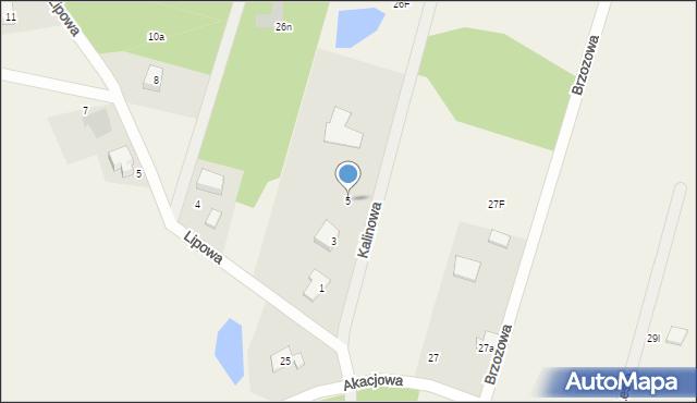 Józefowo, Kalinowa, 5, mapa Józefowo