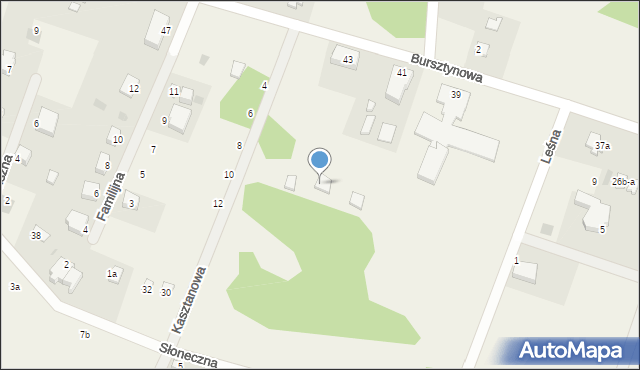 Junoszyno, Kasztanowa, 5, mapa Junoszyno