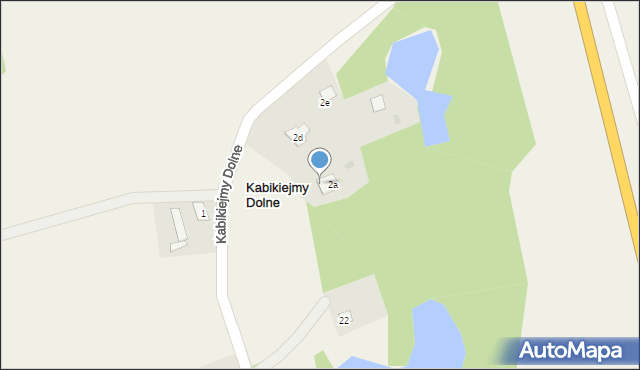 Kabikiejmy Dolne, Kabikiejmy Dolne, 2c, mapa Kabikiejmy Dolne