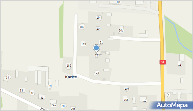 Kacice, Kacice, 22, mapa Kacice