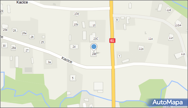 Kacice, Kacice, 24b, mapa Kacice