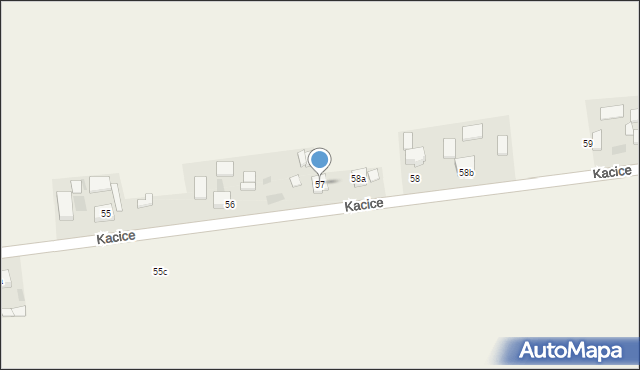Kacice, Kacice, 57, mapa Kacice