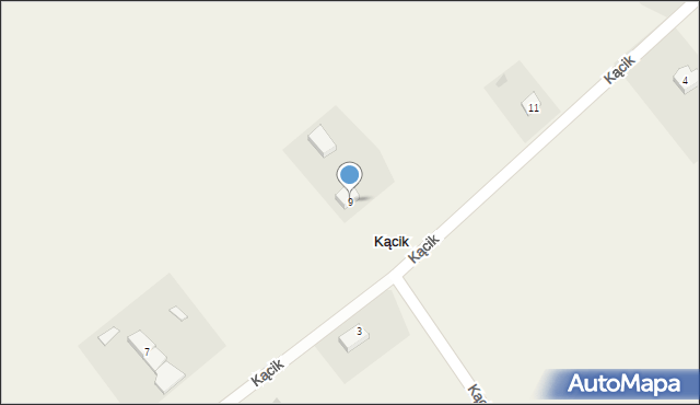 Kącik, Kącik, 9, mapa Kącik