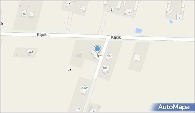 Kącik, Kącik, 3A, mapa Kącik