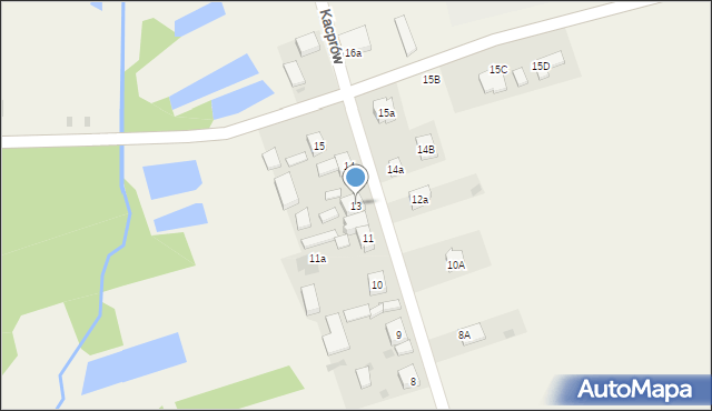 Kacprów, Kacprów, 13, mapa Kacprów
