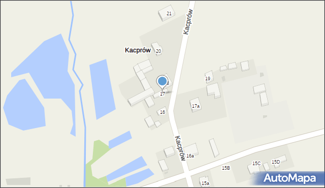 Kacprów, Kacprów, 17, mapa Kacprów