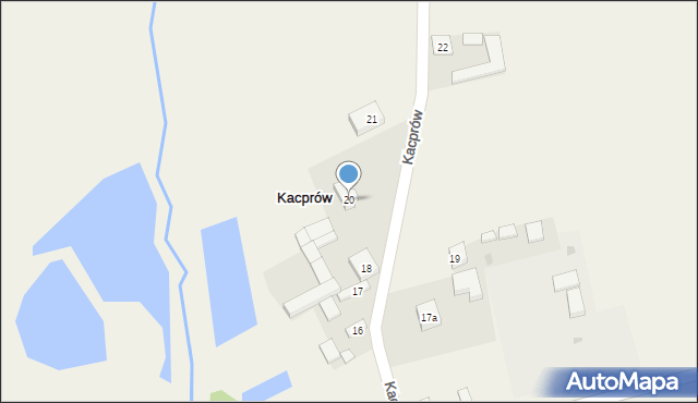 Kacprów, Kacprów, 20, mapa Kacprów