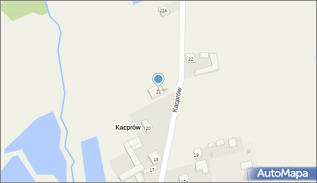 Kacprów, Kacprów, 21, mapa Kacprów