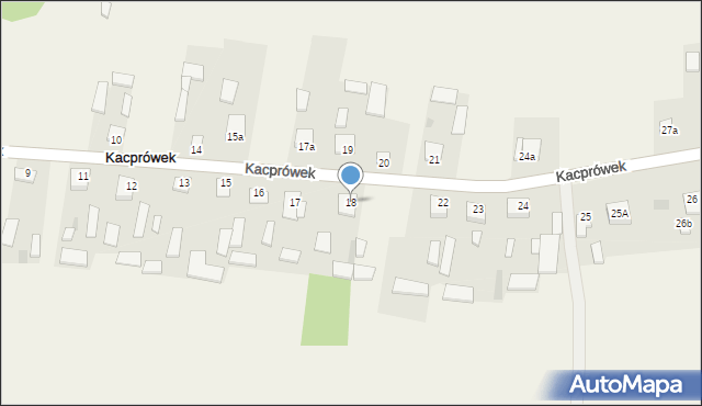 Kacprówek, Kacprówek, 18, mapa Kacprówek