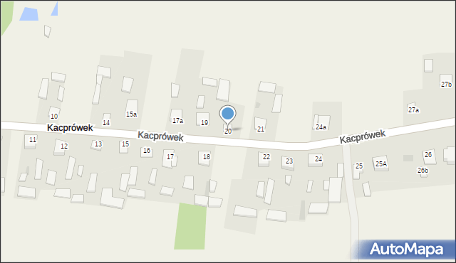 Kacprówek, Kacprówek, 20, mapa Kacprówek