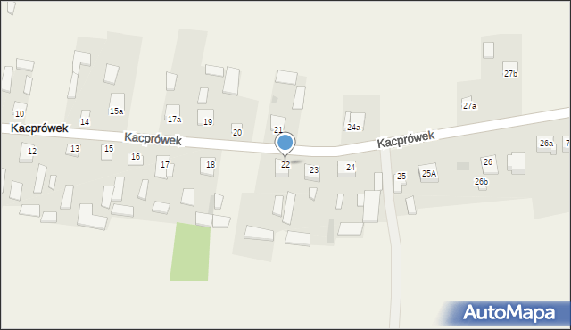 Kacprówek, Kacprówek, 22, mapa Kacprówek