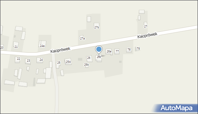 Kacprówek, Kacprówek, 26c, mapa Kacprówek