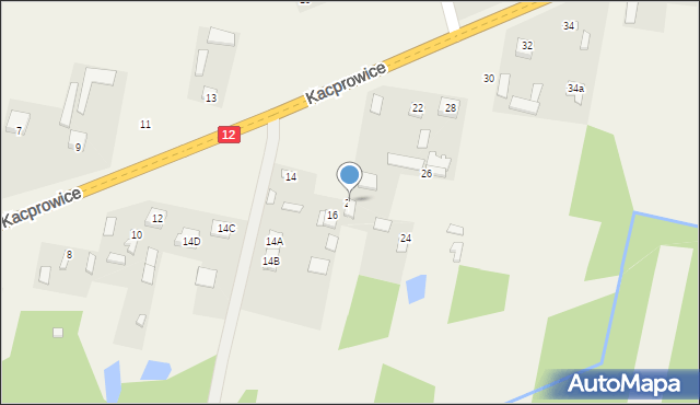 Kacprowice, Kacprowice, 20, mapa Kacprowice