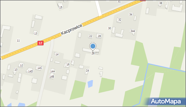 Kacprowice, Kacprowice, 26, mapa Kacprowice