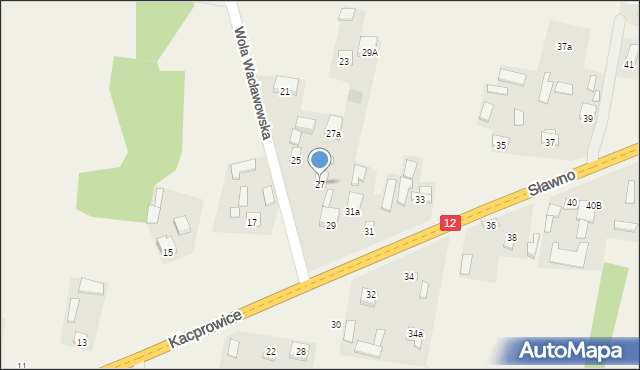 Kacprowice, Kacprowice, 27, mapa Kacprowice