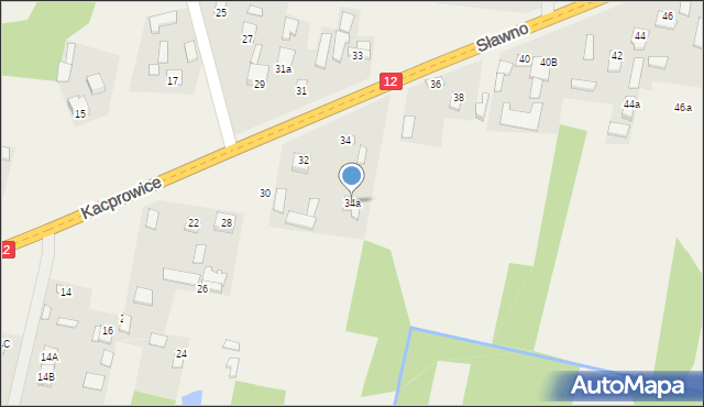 Kacprowice, Kacprowice, 34a, mapa Kacprowice