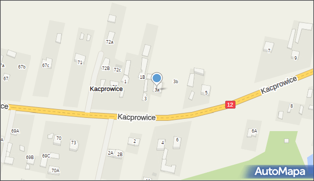 Kacprowice, Kacprowice, 3a, mapa Kacprowice