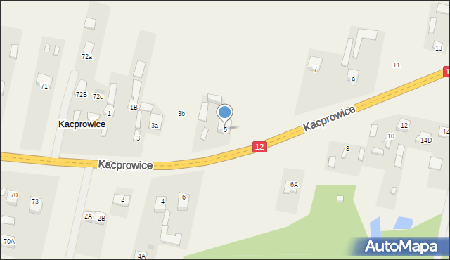 Kacprowice, Kacprowice, 5, mapa Kacprowice