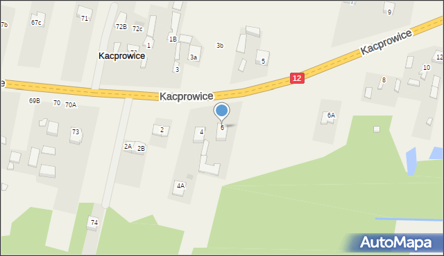 Kacprowice, Kacprowice, 6, mapa Kacprowice