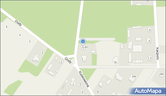 Kacpury, Kacpury, 1, mapa Kacpury