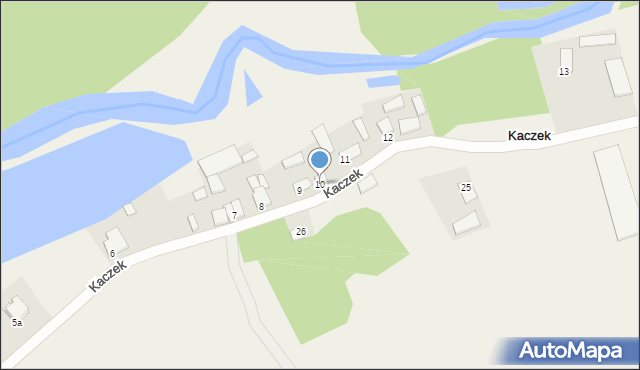 Kaczek, Kaczek, 10, mapa Kaczek
