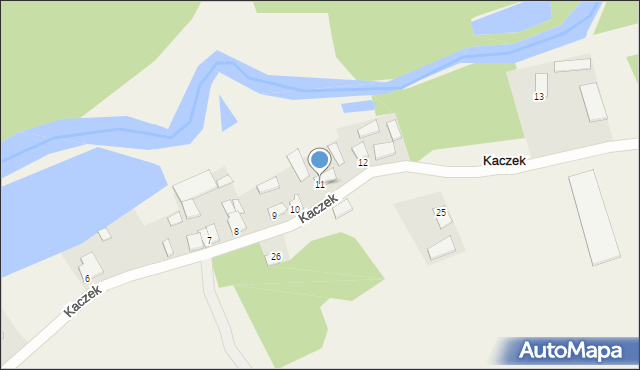 Kaczek, Kaczek, 11, mapa Kaczek