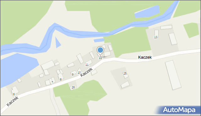 Kaczek, Kaczek, 12, mapa Kaczek