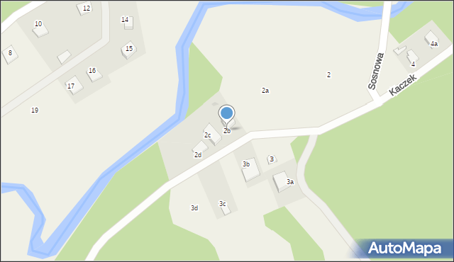 Kaczek, Kaczek, 2b, mapa Kaczek