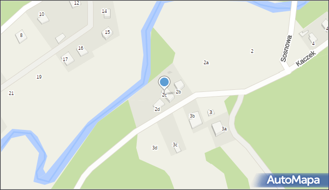 Kaczek, Kaczek, 2c, mapa Kaczek