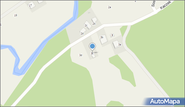Kaczek, Kaczek, 3c, mapa Kaczek