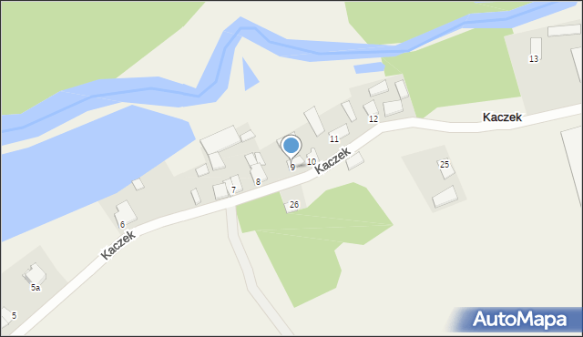 Kaczek, Kaczek, 9, mapa Kaczek
