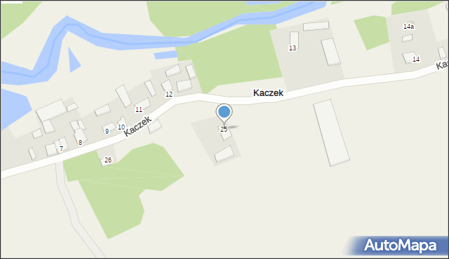 Kaczek, Kaczek, 25, mapa Kaczek