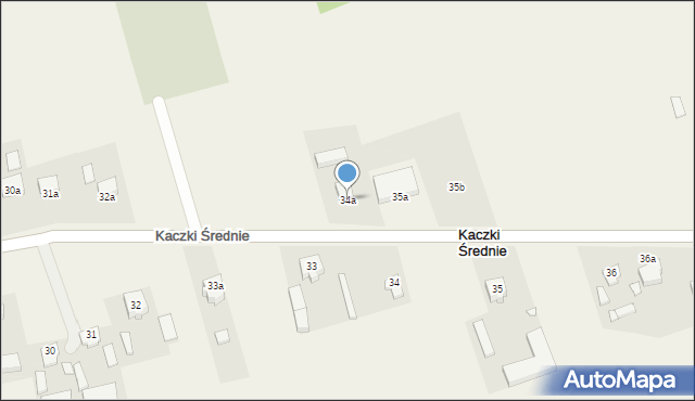 Kaczki Średnie, Kaczki Średnie, 34a, mapa Kaczki Średnie