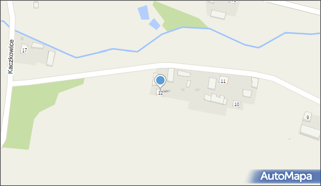Kaczkowice, Kaczkowice, 12, mapa Kaczkowice
