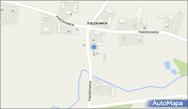 Kaczkowice, Kaczkowice, 32, mapa Kaczkowice