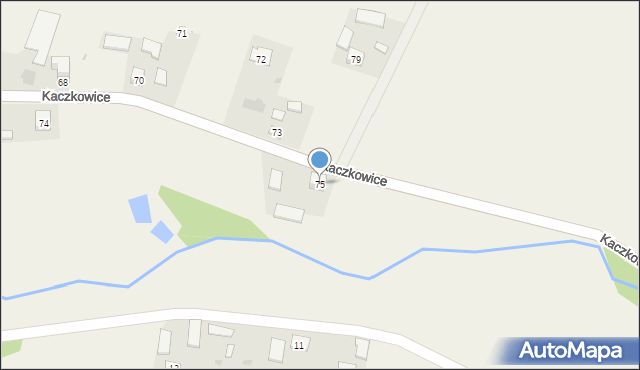 Kaczkowice, Kaczkowice, 75, mapa Kaczkowice