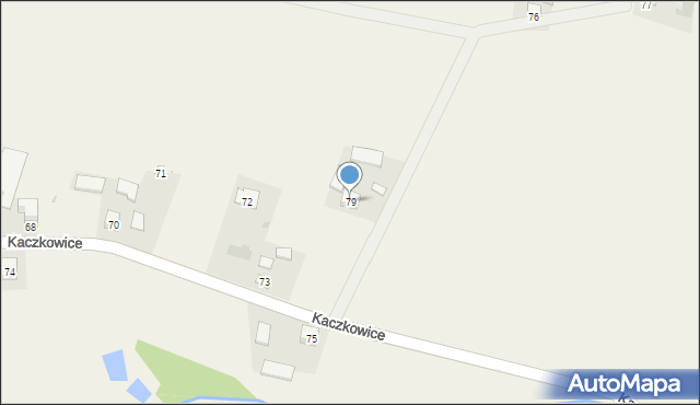 Kaczkowice, Kaczkowice, 79, mapa Kaczkowice
