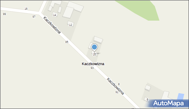Kaczkowizna, Kaczkowizna, 10, mapa Kaczkowizna