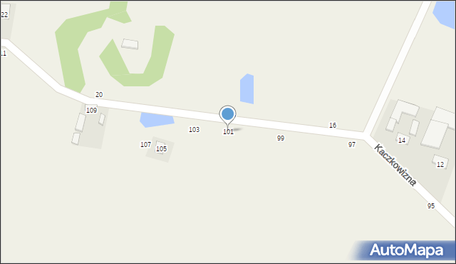 Kaczkowizna, Kaczkowizna, 101, mapa Kaczkowizna