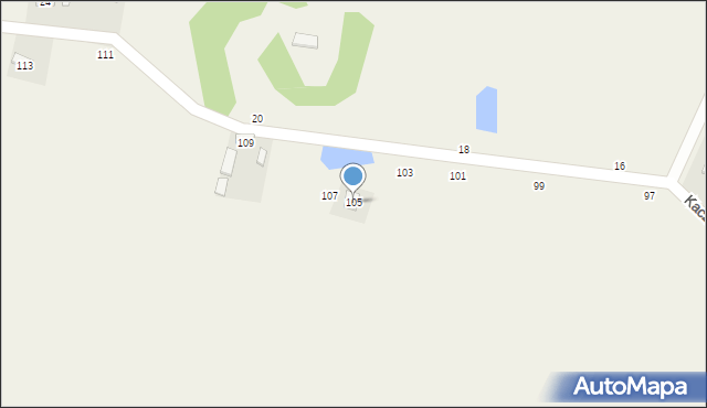Kaczkowizna, Kaczkowizna, 105, mapa Kaczkowizna